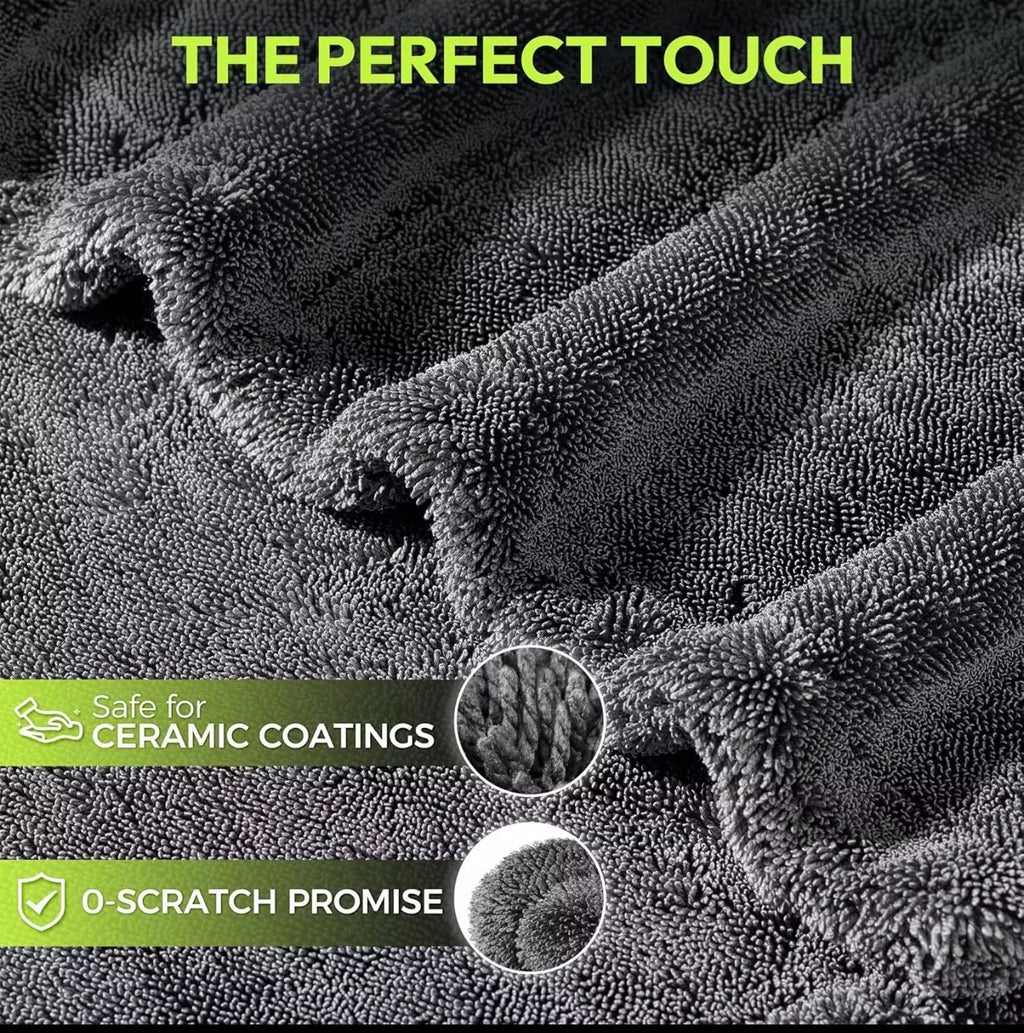 Detailing quality microfiber soft touch scratch proof towel