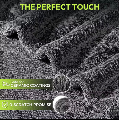 Detailing quality microfiber soft touch scratch proof towel